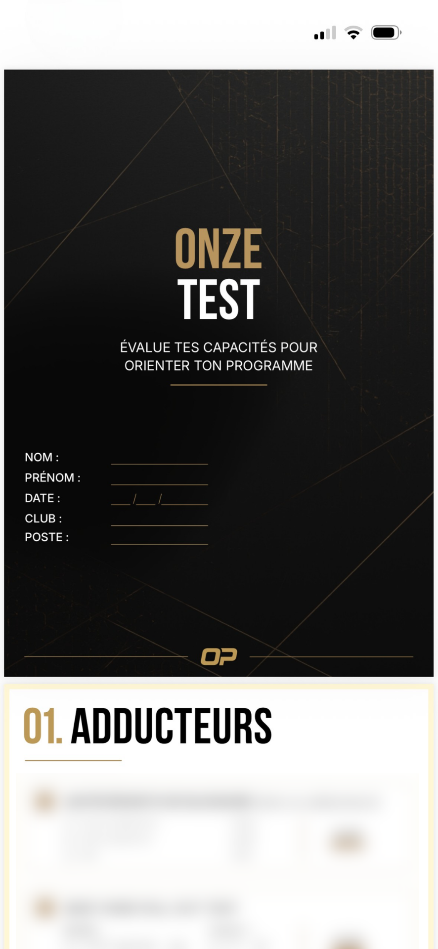Ton ONZE TEST